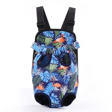 YOU&ME 캔버스 반려동물 아기띠 이동백팩, 플라밍고, 1개