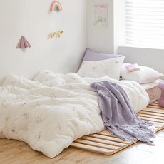 ARPEGGIO BASIC 兒童邦尼兔柔軟天絲薄被, 粉紅色