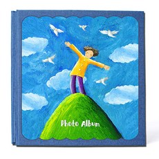 민성컴퍼니 대용량 차일드 성장앨범 335 x 325 x 30 mm, 60매, 비행(앨범), 화이트카드(속지)