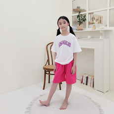 나노핏 아동용 로스앤젤레스 티셔츠 + 주머니 바지 세트