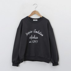 Pippin 女款字母印花寬鬆大學T恤 #112856