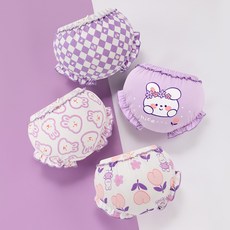 Bebeniz 女童可愛兔子內褲4件組