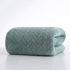 Woni's house 大型超細纖維浴巾, 1個, 綠色