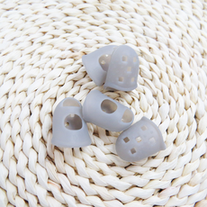 Keublancs 舒適手指保護矽膠指套 M, 灰色, 20個