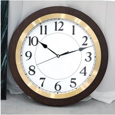 SweetHeart 靜音原木金環掛鐘 400, 棕色