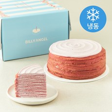 빌리엔젤 딸기 크레이프 케이크S (냉동), 665g, 1개