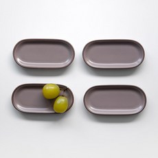 니코트 Soil 소스볼 수저받침, 모카브라운, 4개