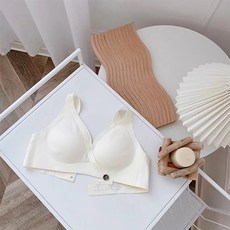 無痕斜肩帶扣裝飾孕婦內衣