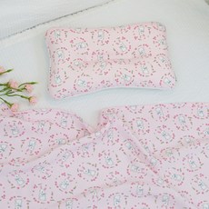 제이유니 인견 블랭킷 + 베개 세트, 래빗