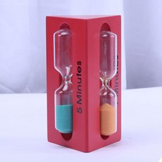 淨化 3 分鐘 5 分鐘 7 分鐘三角沙漏, 紅色