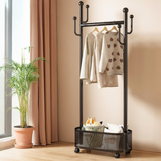 Daily Home 高級鐵製收納立式衣架, 黑色