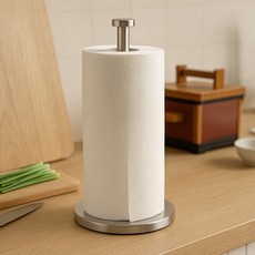 Bareunliving 不鏽鋼立式廚房紙巾架, 銀色, 1個