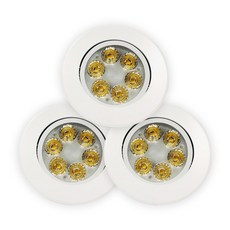 Gaon LED MR崁燈 5W 暖白色, 白色, 3個