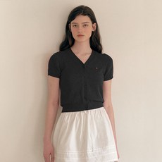 rolarola 女款 V領短袖開襟衫