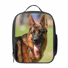 獨特小狗設計保溫保冷托特斜背便當袋, 21, 1個