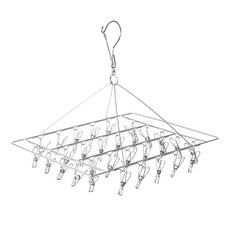 가팡 다용도 빨래 집게건조대 30구 08번 실버 TOYA011, 1개