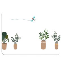 Market A 珪藻土防滑家用腳踏墊 40 x 30 cm, TYPE B 花盆, 1個