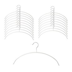 Home & House 多層塗層上衣衣架 L, 奶油白, 20個