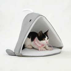 REDPUPPY 貓咪海洋鯨魚屋, 灰色