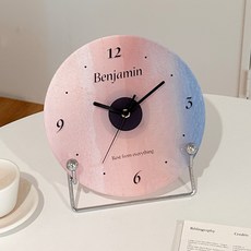 班傑明時刻室內裝飾時鐘 + 底座套組, 海灘(時鐘), 銀色(底座)