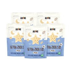 ALVINS 愛彬思 迷你爆米花造型米餅, 白米口味, 25g, 5包