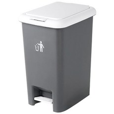 NATURE LIVING兩用腳踏垃圾桶 20L, 灰色