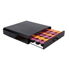 Dolce Gusto 咖啡膠囊收納盒封閉抽屜式 36, 黑色的, 1個