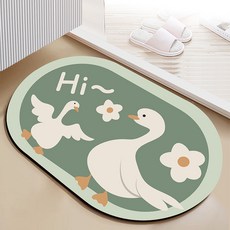 이프홈 미끄럼방지 흡수 빨 수 있는 소프트 규조토 발매트, 하이오리