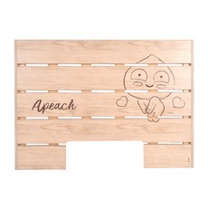 LILFANT KAKAO FRIENDS 印花木質浴室踏板 KF7198, Apeach, 1入