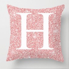 Market A MUA 字母印花單面抱枕套