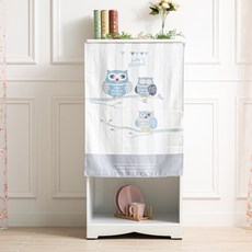 JSMOM 簡易魔鬼氈遮光迷你窗簾, 07.貓頭鷹家族