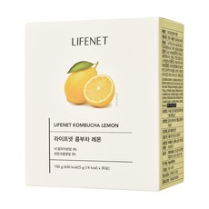 LIFENET 康普茶沖泡包 檸檬香, 5g, 30包, 1盒