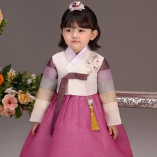 THEYE HNBOK 女孩的增益櫻桃韓服套裝
