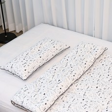 ahtty blanc 孩童用棉質薄被+寬版枕頭組, 恐龍世界款