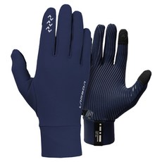 Lameda 防風刷毛運動手套 雙手穿戴 6066, 海軍藍, 1套
