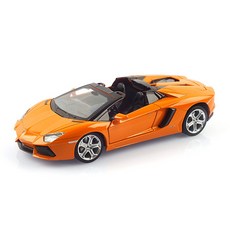 Replicas 1:24 車門可開 LED 藍寶堅尼 Aventador 壓鑄模型車 MSZ110457OR, 橘色