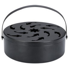 셀렉숀 휴대용 철제 모기향 거치대 잉어, 블랙