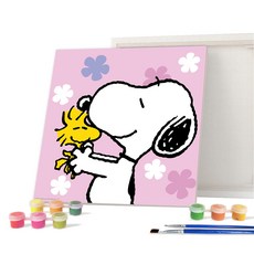 iLovePainting 花生漫畫 DIY 鑽石畫 20x20公分, 幸福史努比, 1個
