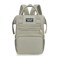 JH Company 雙拉鍊大容量後背包, 綠色