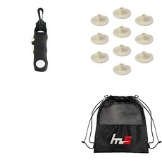 NAYASTYLE 高爾夫小球袋 + TPE球梯10入 + 收納袋組, 黑色(小球袋)