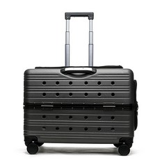 몬드스팟 PC 고양이 강아지 캐리어 이동식 바퀴 가방 YT_RB299, 블랙, 1개