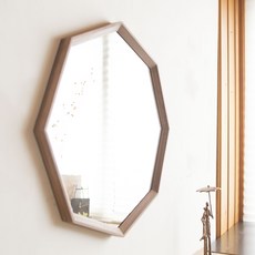 瑞雲藝術 正八角原木壁鏡 大, 混合色