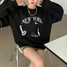 마켓에이 뉴욕스타 프린팅 맨투맨