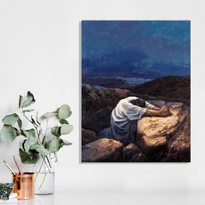 이요한 화백 성화 노프레임 캔버스화 18 겟세마네 기도 2