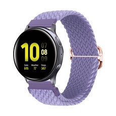 SPACE SHIELD 智慧型手錶編織釦環錶帶 20mm, Lavender