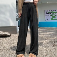 Goodif 女款高腰直筒鬆緊運動褲