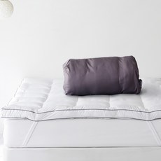 라뽐므 데인티 토퍼 + 파우치 백 세트, 화이트