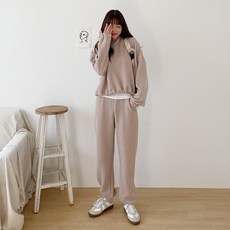 LINDASHOP 女式 Puuri String Crop 連帽衫綁帶褲套裝 SET1135K0C