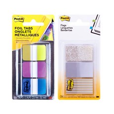 3M Post-it 標記文件便簽貼 686 FLOPBT+分類用薄便簽貼 682 METAL, 1套