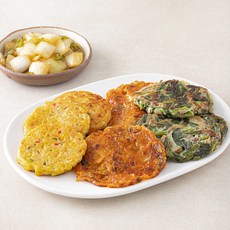 정미경키친 바로만든 삼색모둠전 + 양파청양고추장아찌 세트, 600g, 1세트